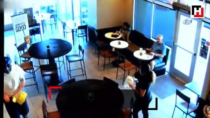 Soyguncuya sandalyeyle karşı koydu