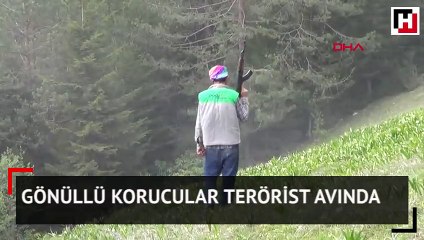 Doğu Karadeniz'de gönüllü korucular terörist avında