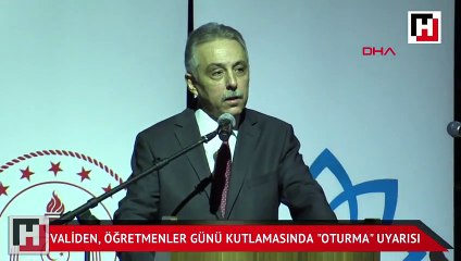 Validen kutlama programında 'öğretmen gibi otur' uyarısı
