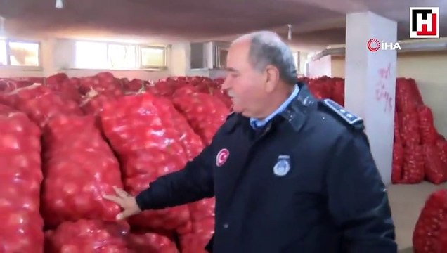 Baskın yapılan soğan stokçusu ceza komisyona havale edildi