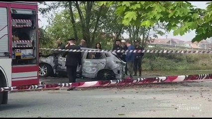 Скачать видео: Trovato cadavere carbonizzato in un'auto nel Torinese