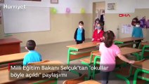 Milli Eğitim Bakanı Selçuk'tan 'okullar böyle açıldı' paylaşımı