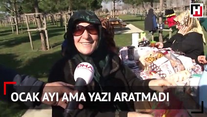 Ocak ayı ama yazı aratmadı