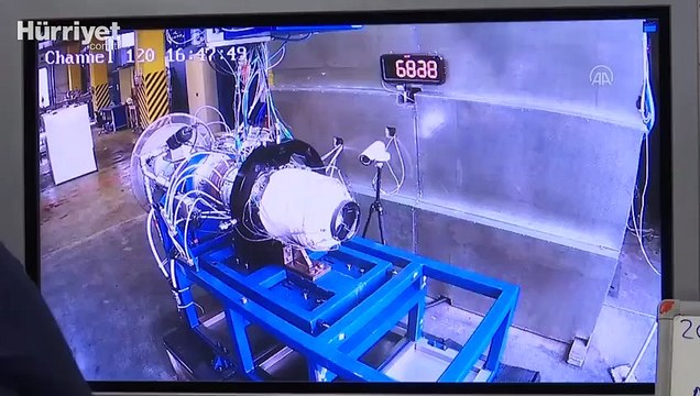 Sanayi ve Teknoloji Bakanı Mustafa Varank, Milli Turbojet Motoru'nu test etti