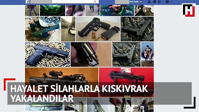 Silahları sosyal medya hesabından paylaştı! Polis yakaladı