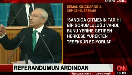 CHP lideri Kılıçdaroğlu'ndan referandum açıklaması