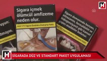 Sigarada düz ve standart paket uygulaması