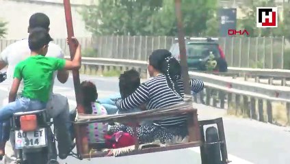 Sepetli motosikletle TEM'de