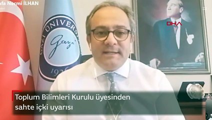 Son dakika haber... Toplum Bilimleri Kurulu üyesinden sahte içki uyarısı