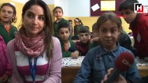 Suriyeli küçük halime okullu oldu