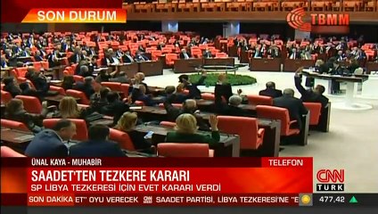 Saadet Partisi'den Libya tezkeresi kararı