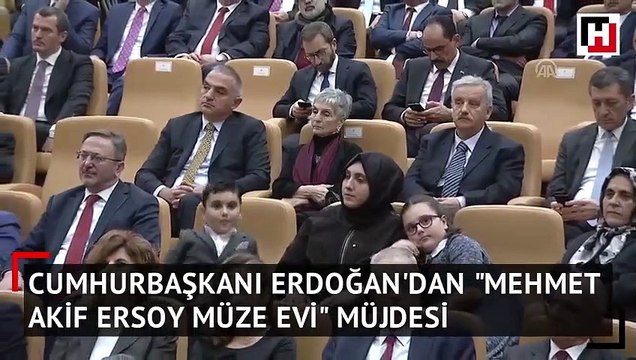 Cumhurbaşkanı Erdoğan'dan Mehmet Akif Ersoy müze evi müjdesi