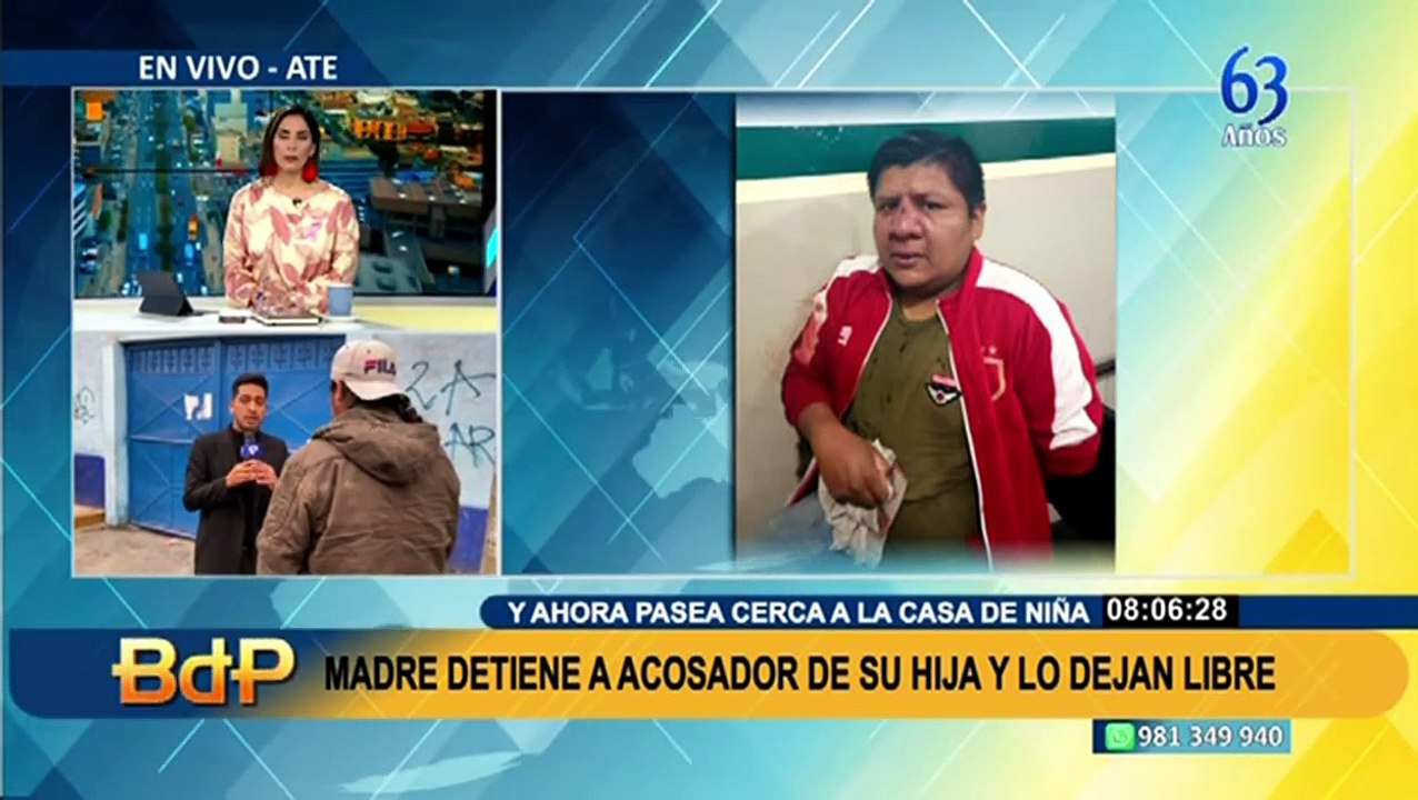 Poder Judicial libera a sujeto  que acosaba a menor de edad en la puerta de un colegio en Ate