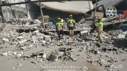 Fallece una persona en Sevilla por un derrumbe en una nave industrial