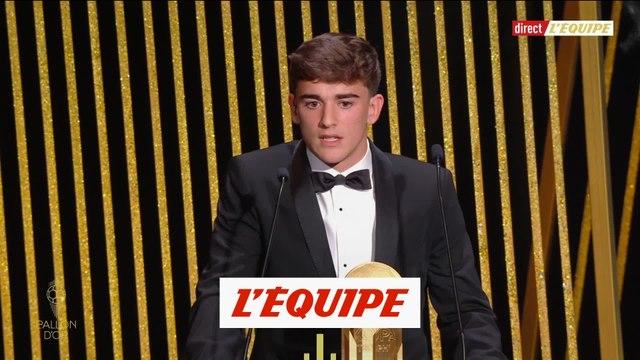 Gavi remporte le trophée Kopa 2022 - Foot - Ballon d'Or