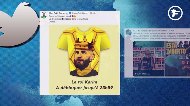 La Twittosphère rend hommage au roi Karim Benzema !