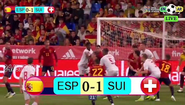 Switzerland 2-1 Spain / إسبانيا1-2سويسرا - UEFA Nations League2022 دوري الأمم الأوروبية