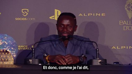 Ballon d’Or - Sadio Mané reçoit le premier Prix Socrates de l'histoire