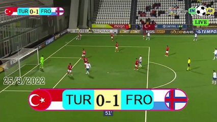 Download Video: Faroe Islands 2-1 Turkey / تركيا1-2جزر فاروه -  UEFA Nations League2022  دوري الأمم الأوروبية 25/9/2022