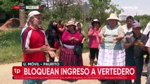 Santa Cruz: Bloquean el ingreso al Vertedero exigiendo reincorporación del subalcalde