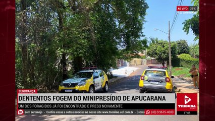 PM prende um dos três foragidos do minipresídio de Apucarana