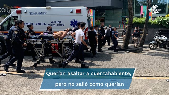 Balacera afuera de plaza Metrópoli Patriotismo deja un asaltante muerto y 2 lesionados