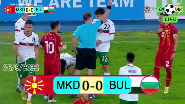 Bulgaria 2-1 North Macedonia / مقدونيا الشمالية1-2بلغاريا - UEFA Nations League دوري الأمم الأوروبية /2022