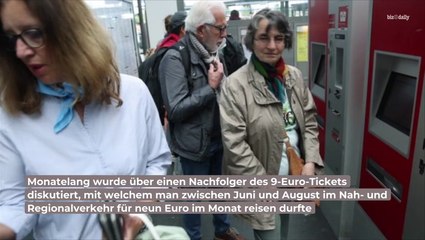 9-Euro-Nachfolger-Ticket nun bestätigt