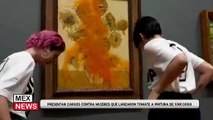 PRESENTAN CARGOS CONTRA MUJERES QUE LANZARON TOMATE A PINTURA DE VAN GOGH