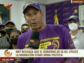 Caracas | MEP rechaza nueva política migratoria impuesta por los EE.UU. a los migrantes venezolanos