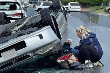 Pregnant Firefighter Goes into Labor After Car Crash, Helps Another Victim and Then Gives Birth