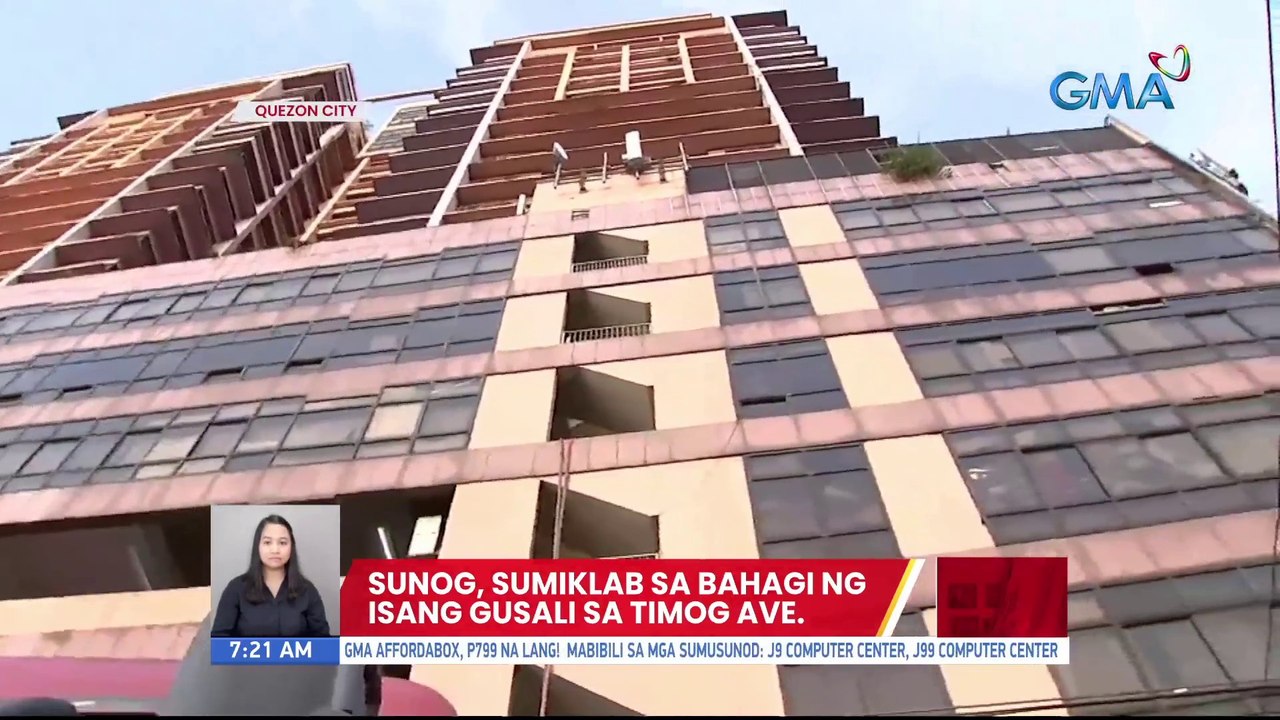 Sunog, sumiklab sa bahagi ng isang gusali sa Timog Ave. | UB