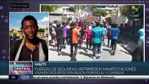 Policía de Haití reprime manifestaciones con indumentaria proveniente de EE.UU. y Canadá