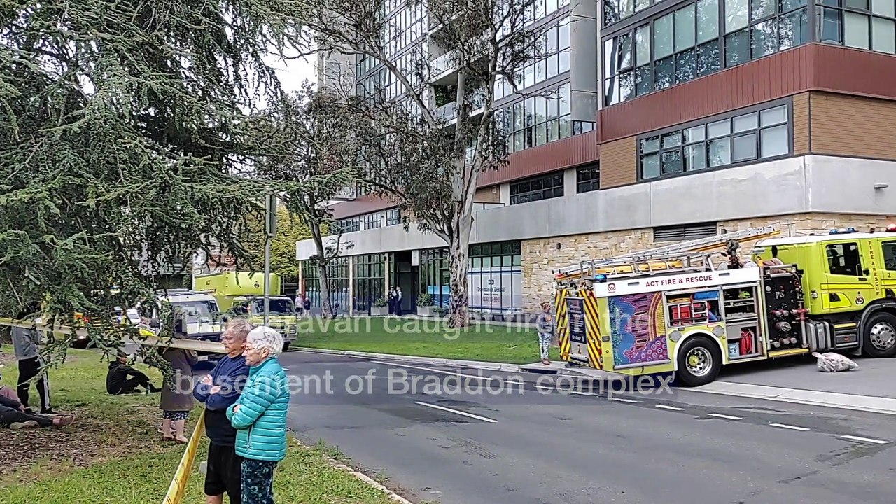 Fire in Braddon apartment blocks