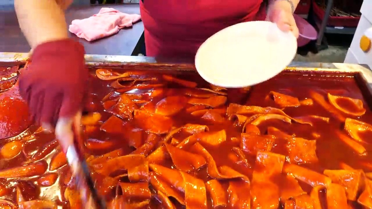 Yummy !!! Popular snacks in the Korean market - Korean street food