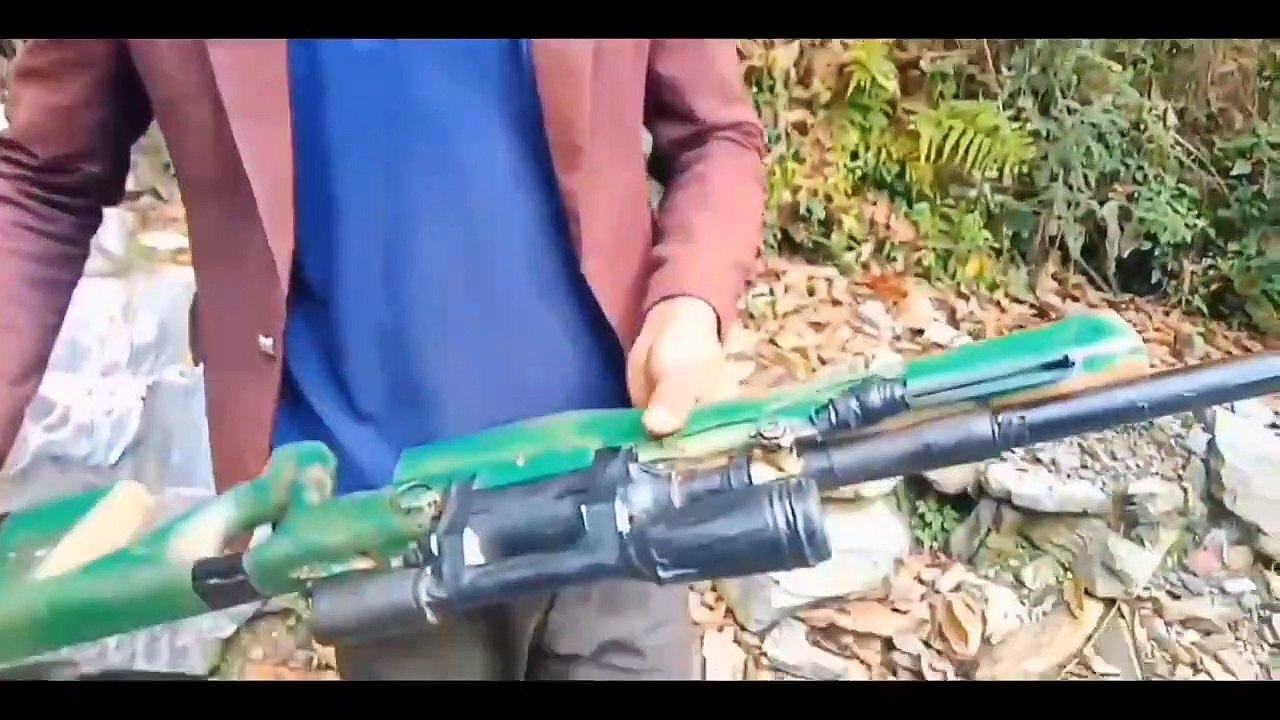 Home made air gun _Awm_ how to make a air powered sniper rifle #gun #pubg _Subash gc
