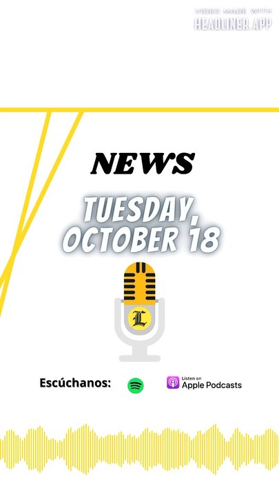 News Tuesday 18 october