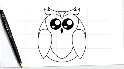 easy way to draw owl