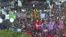 Manifestação de peronistas na Argentina