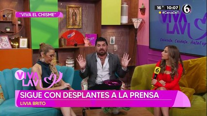 Livia Brito sigue con desplantes a la prensa