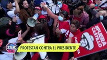 Peruanos salen a las calles para protestar contra el presidente Pedro Castillo