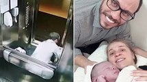 Heroic moment Brazilian obstetrician delivers his pregnant wife's baby girl inside their apartment building's elevator - 'It was all very fast and incredible'