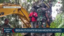 BBKSDA Riau Sita Excavator Dari Suaka Margasatwa Giam Siak Kecil