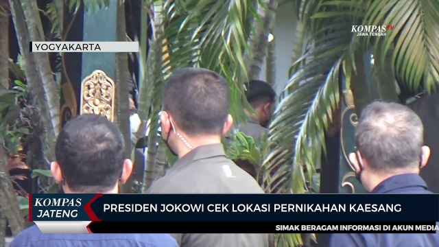 Presiden Jokowi Cek Lokasi Pernikahan Kaesang