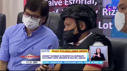 Umano'y gunman sa pagpatay sa journalist na si percy lapid, iniharap ni dilg sec abalos | BT