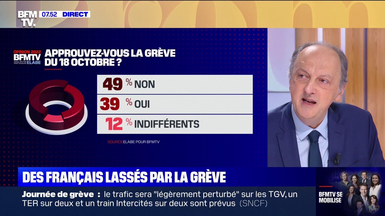 49% des Français ne soutiennent pas la grève de ce mardi, selon notre sondage BFMTV