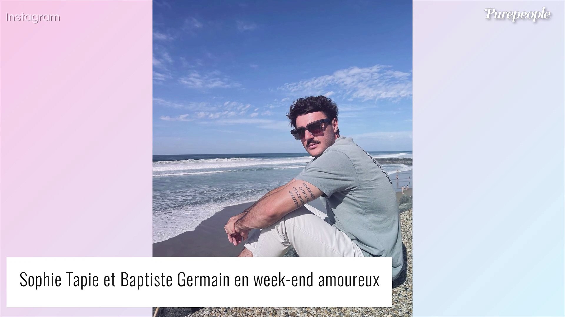 Sophie Tapie amoureuse tactile avec Baptiste Germain, qui dévoile un  tatouage - Vidéo Dailymotion