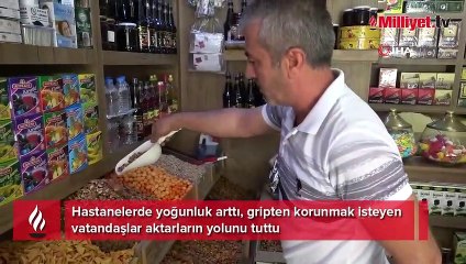 Mevsim geçişleriyle, aktarların yoğun mesaisi başladı