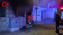 Ailesiyle tartışıp 5 gün önce ateşe verdiği binayı patlatmaya çalıştı