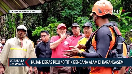 Hujan Deras Picu 40 Titik Bencana Alam Di Karangasem
